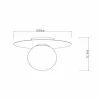 Online Lucide Plafonnier Tricia, noir, Ø 25 cm, verre, 1 lampe, E27