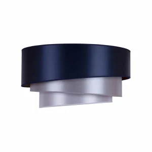 Store Euluna Plafonnier Trio Ø 60 cm, navy/argenté/blanc/doré