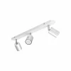 Flash Sale HELAM Plafonnier Tune II, blanc/chrome, métal, 3 lampes, E27