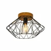 Clearance Viokef Plafonnier Vega avec un abat-jour cage
