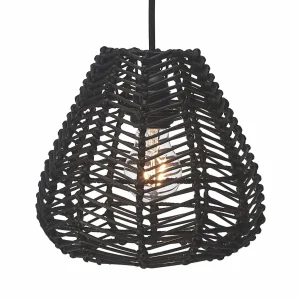 Best Sale PR Home Adelle suspension en rotin noir Ø24 cm