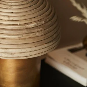 Cheap PR Home Bess lampe à poser, abat-jour en rotin