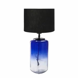 Hot PR Home Gunnie lampe à poser, verre bleu/clair