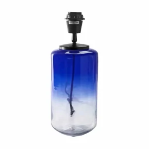 Hot PR Home Gunnie lampe à poser, verre bleu/clair
