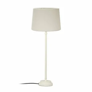 Outlet PR Home Lampe à poser Kent, crème/crème, abat-jour Sofia