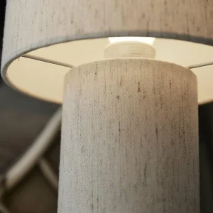Best Sale PR Home Lampe à poser Leah, beige, hauteur 28 cm, textile