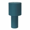 Flash Sale PR Home Lampe à poser Leah, pétrole, hauteur 46 cm, textile