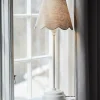 Outlet PR Home Lampe de table Lottie Jasmine lin beige/blanc ancien Ø21cm