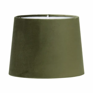 Outlet PR Home Li Na lampe abat-jour velours vert Ø 30 cm
