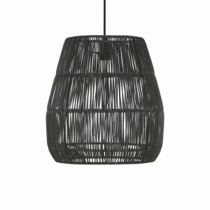 Shop PR Home Suspension Saigon, aspect rotin, noir, Ø 38 cm