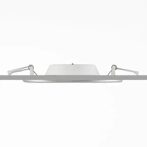 Clearance PRIOS lampe encastrable LED Cadance, argent, 17cm, par 10, intensité