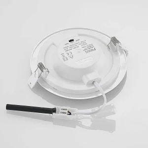 Clearance PRIOS lampe encastrable LED Cadance, argent, 17cm, par 10, intensité