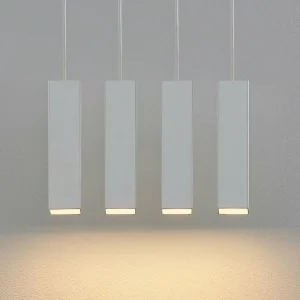 Outlet PRIOS Neliyah suspension blanche, 4 lampes
