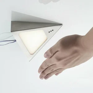 Hot PRIOS Odia lampe sous meuble LED, inox, 5 lampes