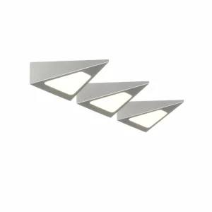 Cheap PRIOS Odia lampe sous meuble LED, inox, 3 lampes