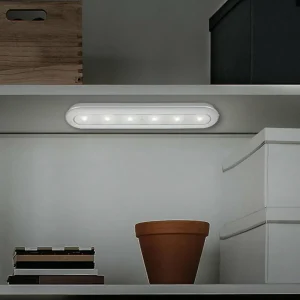 Fashion Briloner Push light LED Row, à piles, 6 500 K, 30 cm