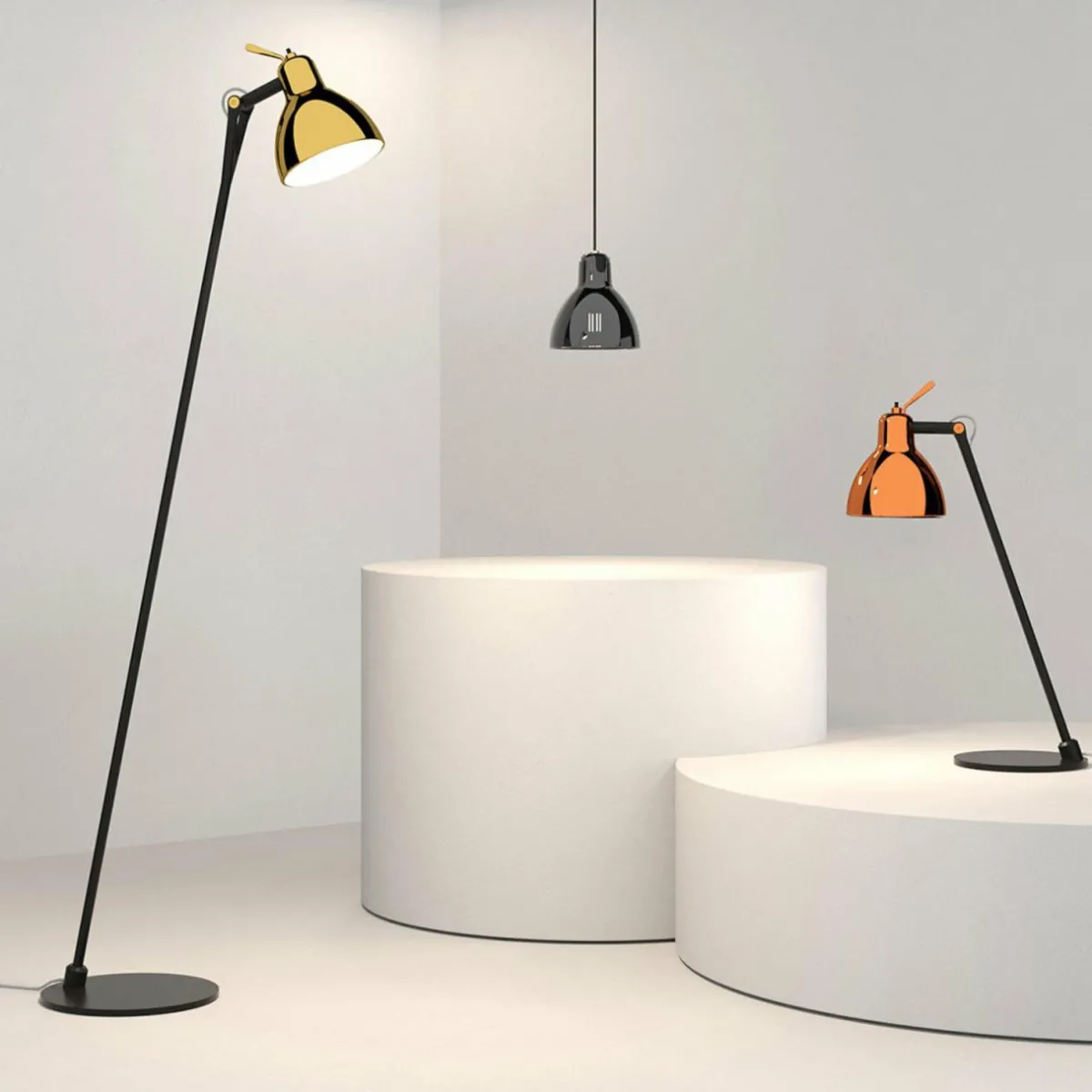 rotaliana_luxy_f_glam_lampadaire_noirdor_2.webp Online Rotaliana Luxy F0 Glam lampadaire noir/doré