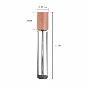 Hot Schöner Wohnen Grace lampadaire rosé
