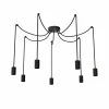Best Sale SEGULA Spyder 7 Wave suspension, noire, 7 lampes