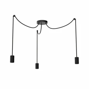 Sale SEGULA Spyder 3 Wave suspension, noire, 3 lampes