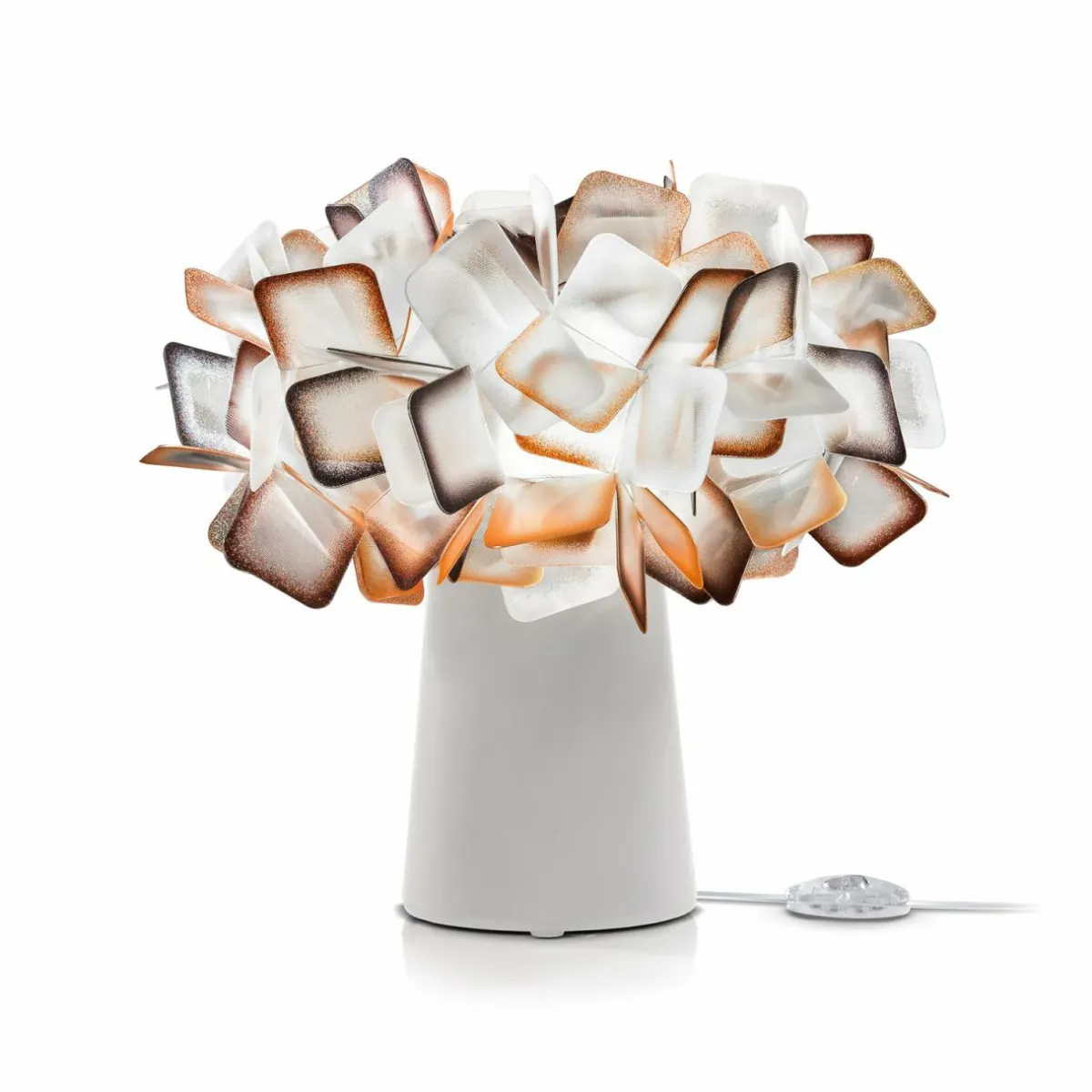 slamp_lampe__poser_clizia_blancorange_0.webp Sale Slamp lampe à poser Clizia, blanc/orange