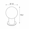 Discount SLV Lampe de table Varyt, chrome, aluminium, hauteur 19,2 cm