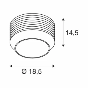 Store SLV Plafonnier Pantilo Rope 19, argenté, acier