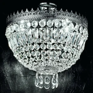 Fashion Kögl Somptueux plafonnier CUPOLA nickel