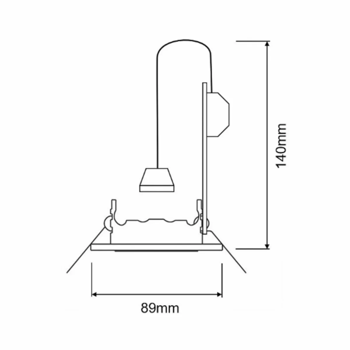 spot_encastr_gu_sans_ampoule_aluminium_1.webp Online Deko-Light Spot encastré GU10 sans ampoule, aluminium