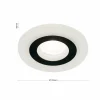 Best ORION Spot encastrable Glow, noir, métal, Ø 11 cm, GU10