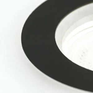 Best ORION Spot encastrable Glow, noir, métal, Ø 11 cm, GU10