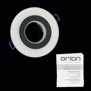 Best ORION Spot encastrable Glow, noir, métal, Ø 11 cm, GU10