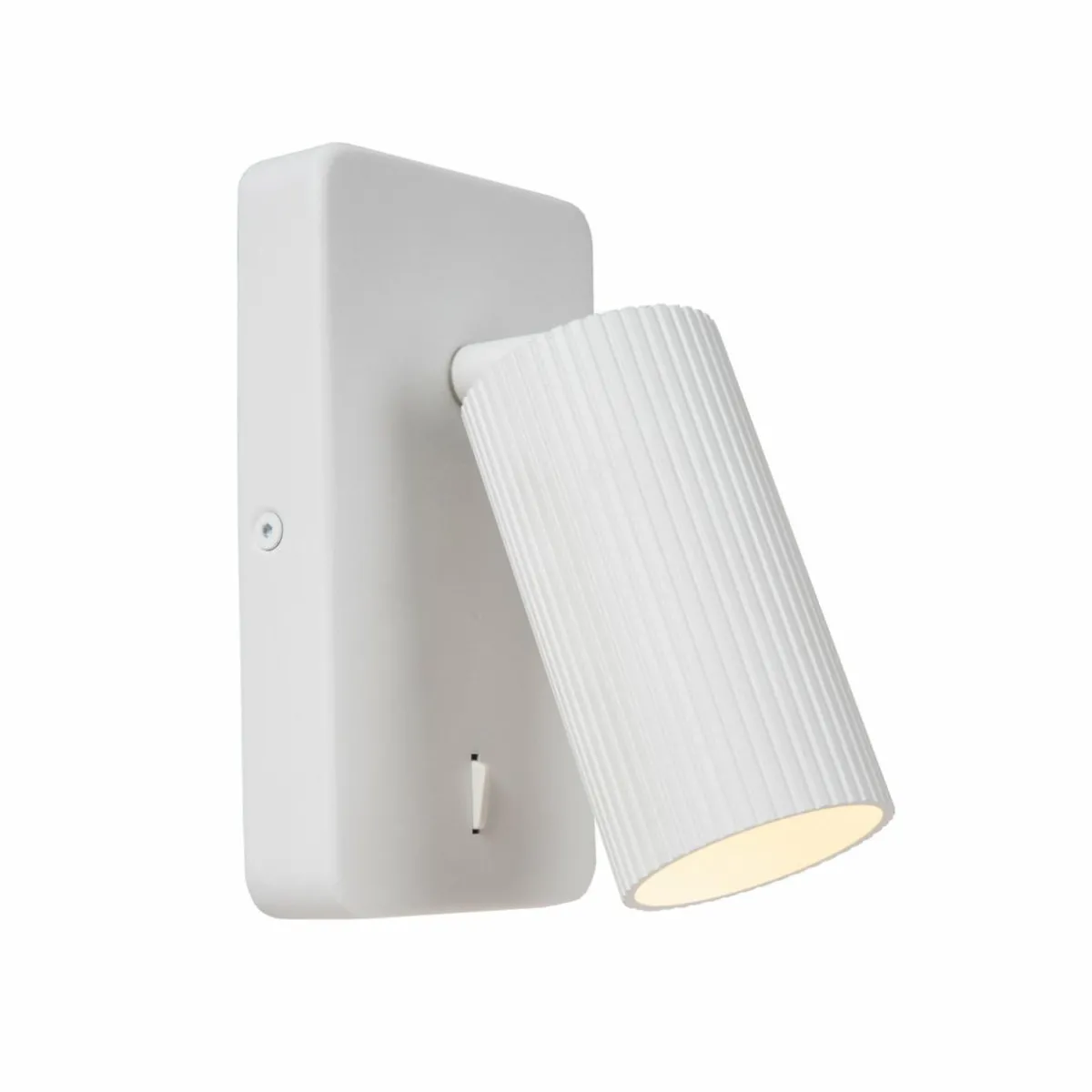 spot_mural_clubs___lampe_blanc_1.webp Outlet Lucide Spot mural Clubs à 1 lampe, blanc