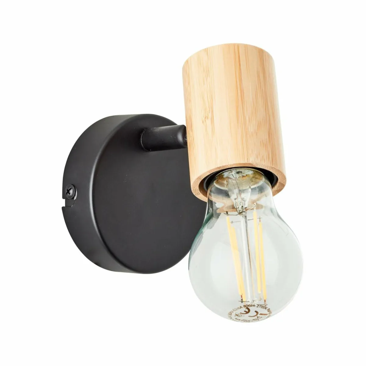 spot_mural_kerry_noirnaturel_largeur__cm_bambou_2.webp Cheap Brilliant Spot mural Kerry, noir/naturel, largeur 9 cm, bambou