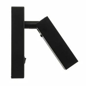 Clearance Argon Spot mural Rai orientable, noir