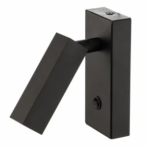 Clearance Argon Spot mural Rai orientable, noir