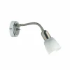 Cheap Brilliant Spot mural Sofia, fer/chrome/blanc, saillie 37 cm