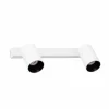 Outlet FARO BARCELONA Spot mural Stan, blanc, aluminium, largeur 33,6 cm, à 2 lampes.