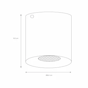 Cheap Lucide Spot pour plafond Bodi, rond, noir, Ø 8 cm, à 1 lampe, aluminium