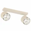 Sale Argon Spot pour plafond Chloe réglable à 2 lampes, beige