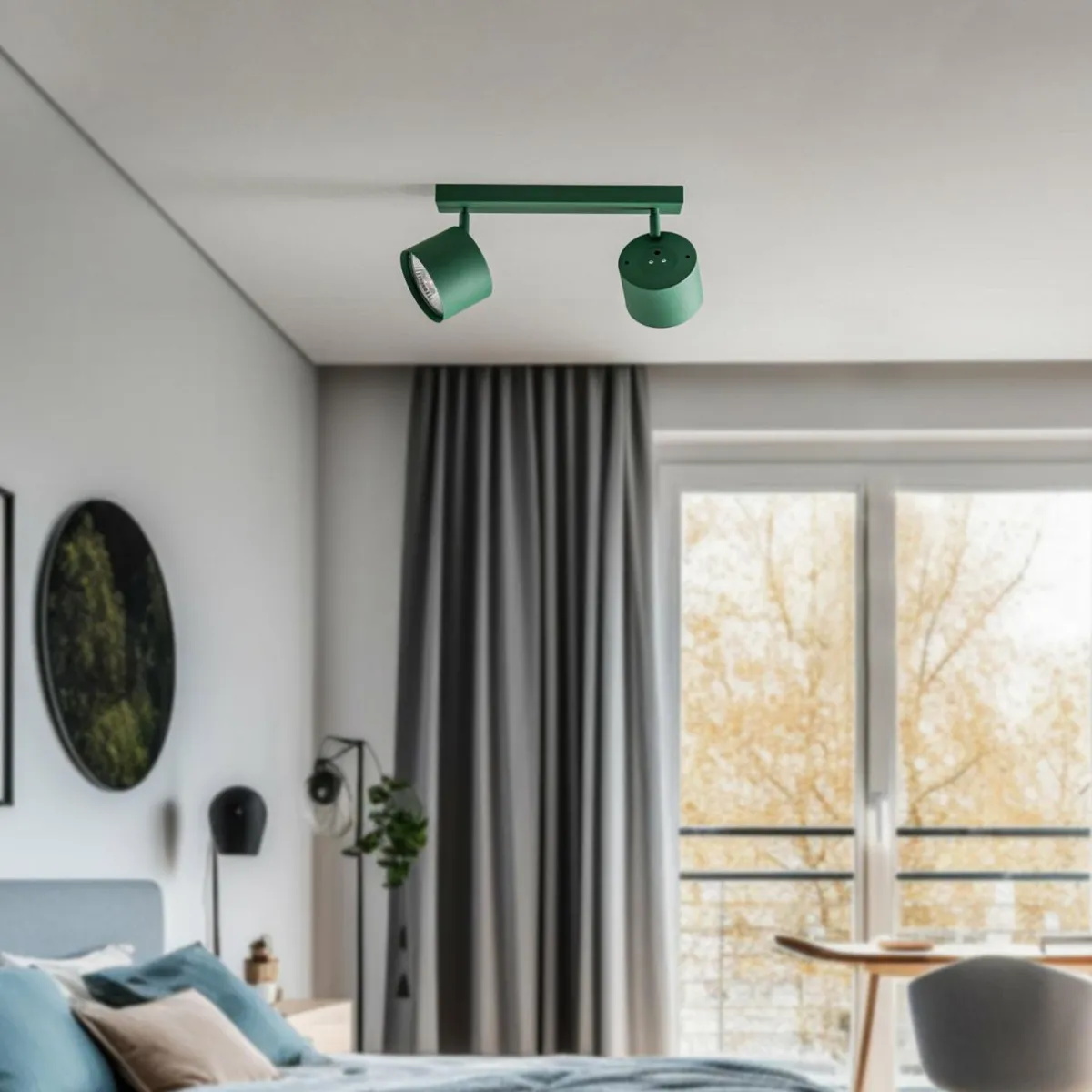 spot_pour_plafond_chloe_rglable___lampes_vert_0-1.webp Best Sale Argon Spot pour plafond Chloe réglable à 2 lampes, vert