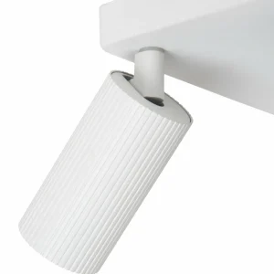 Store Lucide Spot pour plafond Clubs, blanc, 4 lampes, GU10, aluminium