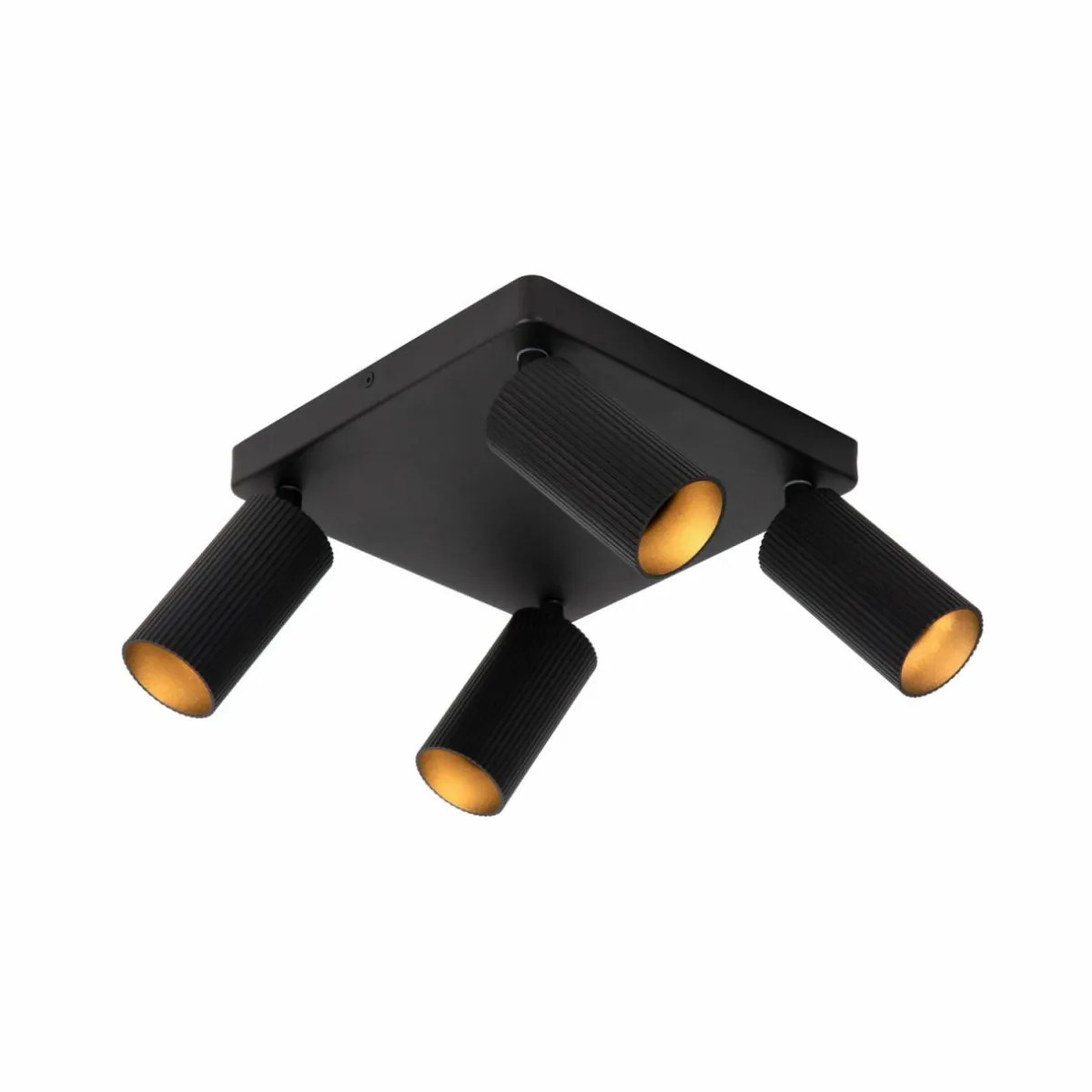 spot_pour_plafond_clubs_noir__lampes_gu_aluminium_0.webp Best Sale Lucide Spot pour plafond Clubs, noir, 4 lampes, GU10, aluminium