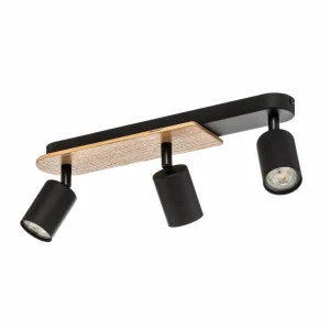 Online TK Lighting Spot pour plafond Cover Wood, à 3 lampes