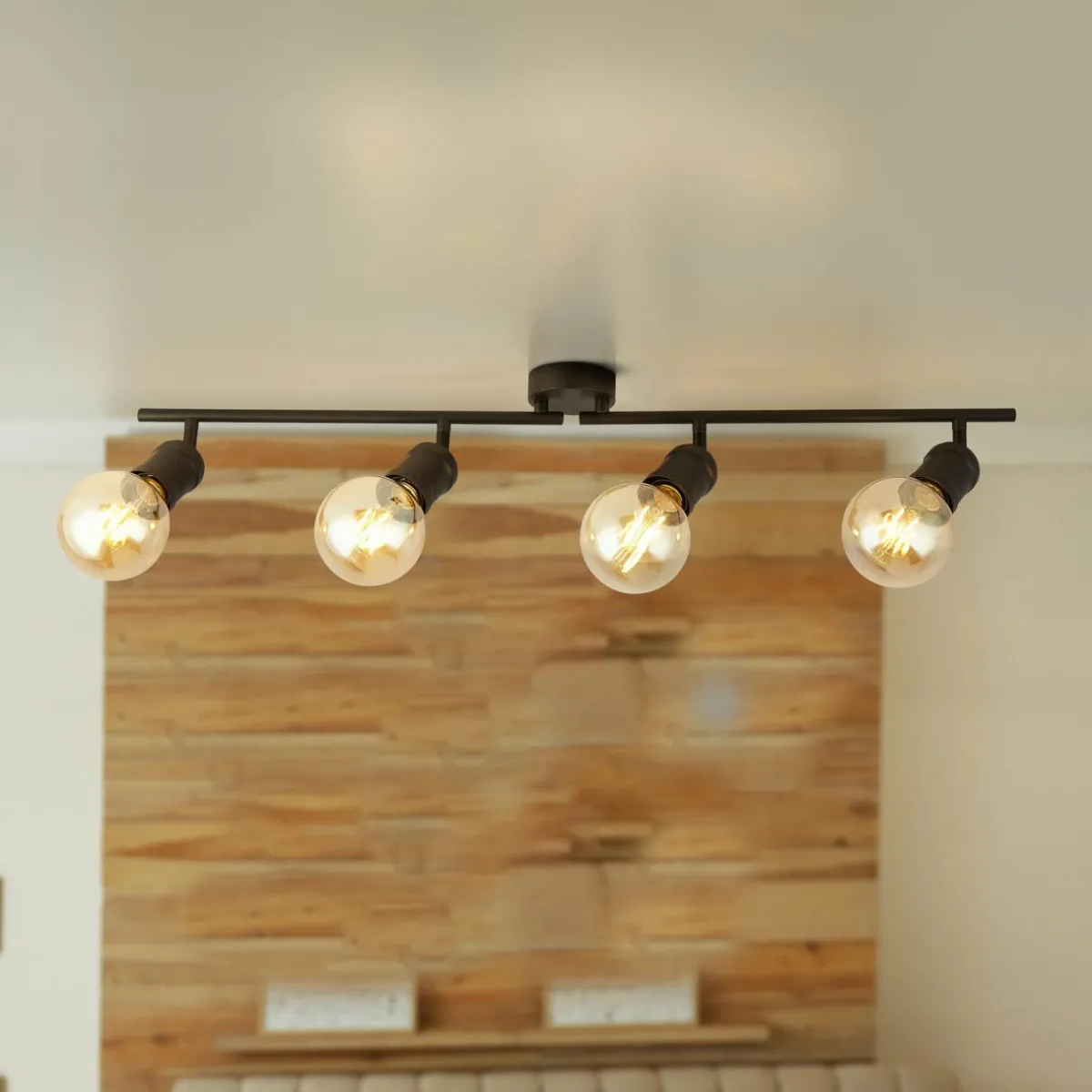 spot_pour_plafond_dance__lampes_noir_mtal_e__cm_0.webp Sale Searchlight Spot pour plafond Dance, 4 lampes, noir, métal, E27, 79 cm
