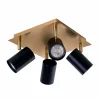 Flash Sale Näve Spot pour plafond Frida à 4 lampes, laiton/noir