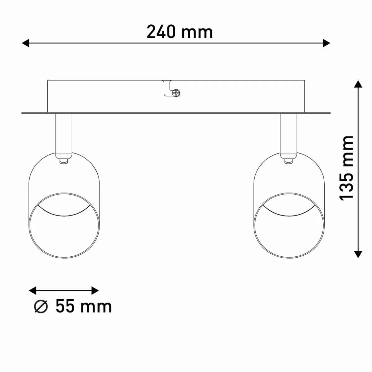 spot_pour_plafond_frida__deux_lampes_laitonnoir_6.webp Cheap Näve Spot pour plafond Frida à deux lampes, laiton/noir