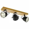 Sale EGLO Spot pour plafond Gatebeck bois et métal, 3 lampes