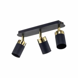 Clearance Eko-Light Spot pour plafond Joker, à trois lampes, bleu-doré