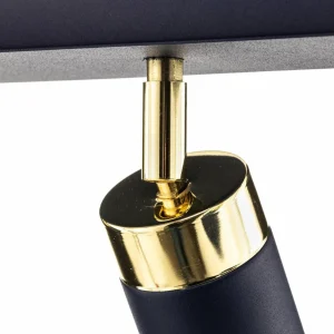 Clearance Eko-Light Spot pour plafond Joker, à trois lampes, bleu-doré